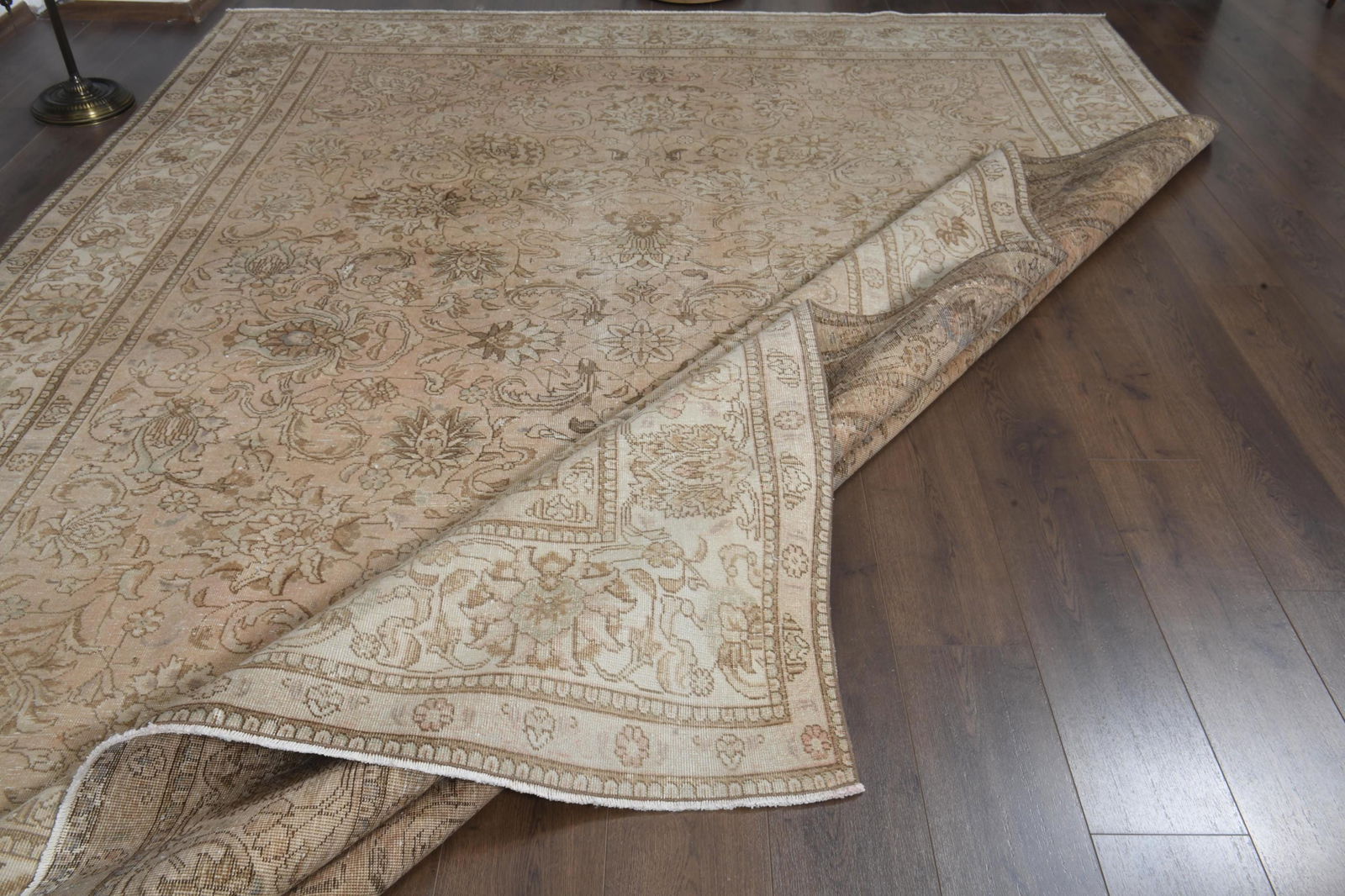 9'3x12'6 ft, OVERSIZED PERSIAN RUG, Orange - 4