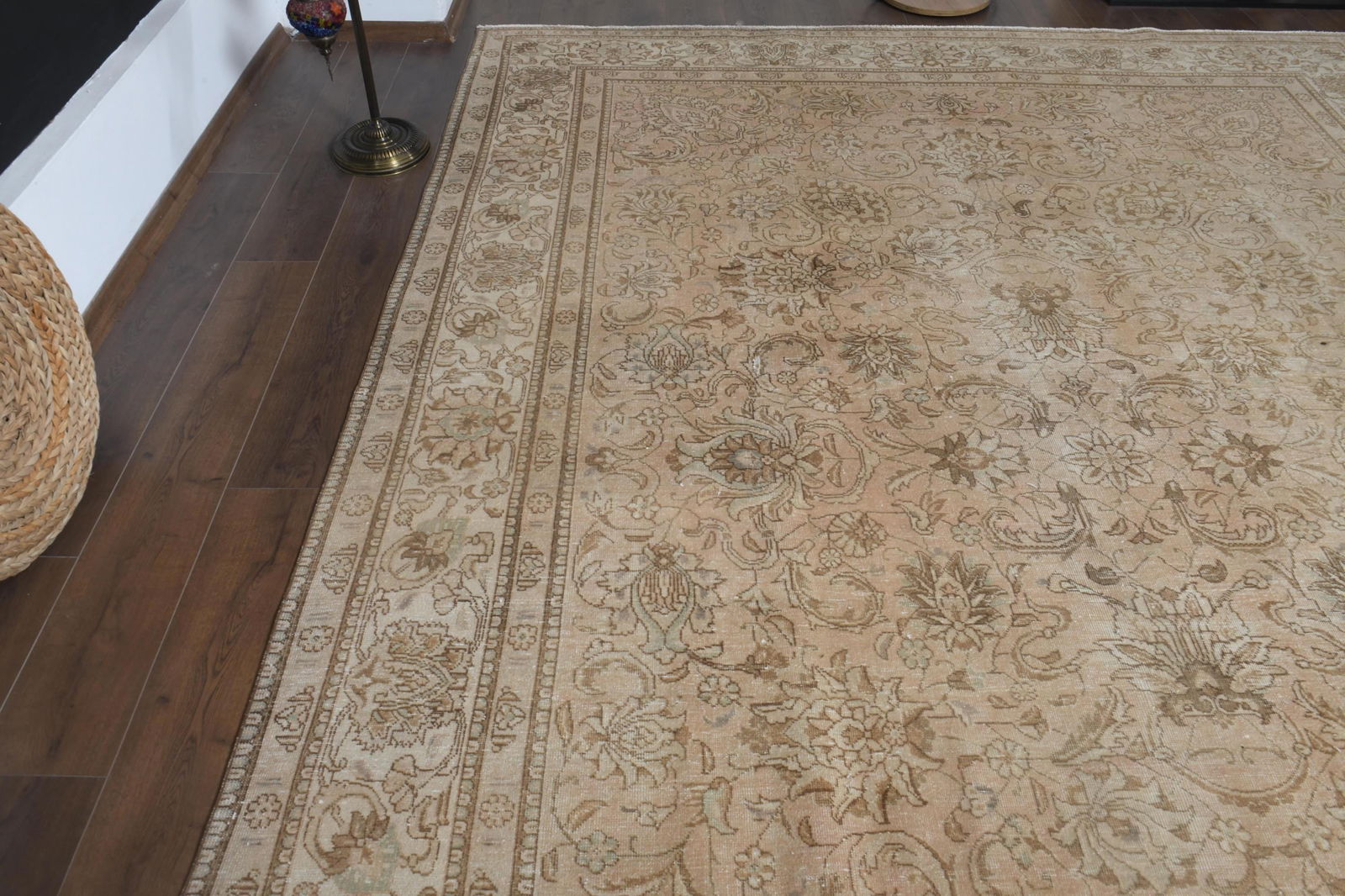 9'3x12'6 ft, OVERSIZED PERSIAN RUG, Orange - 8