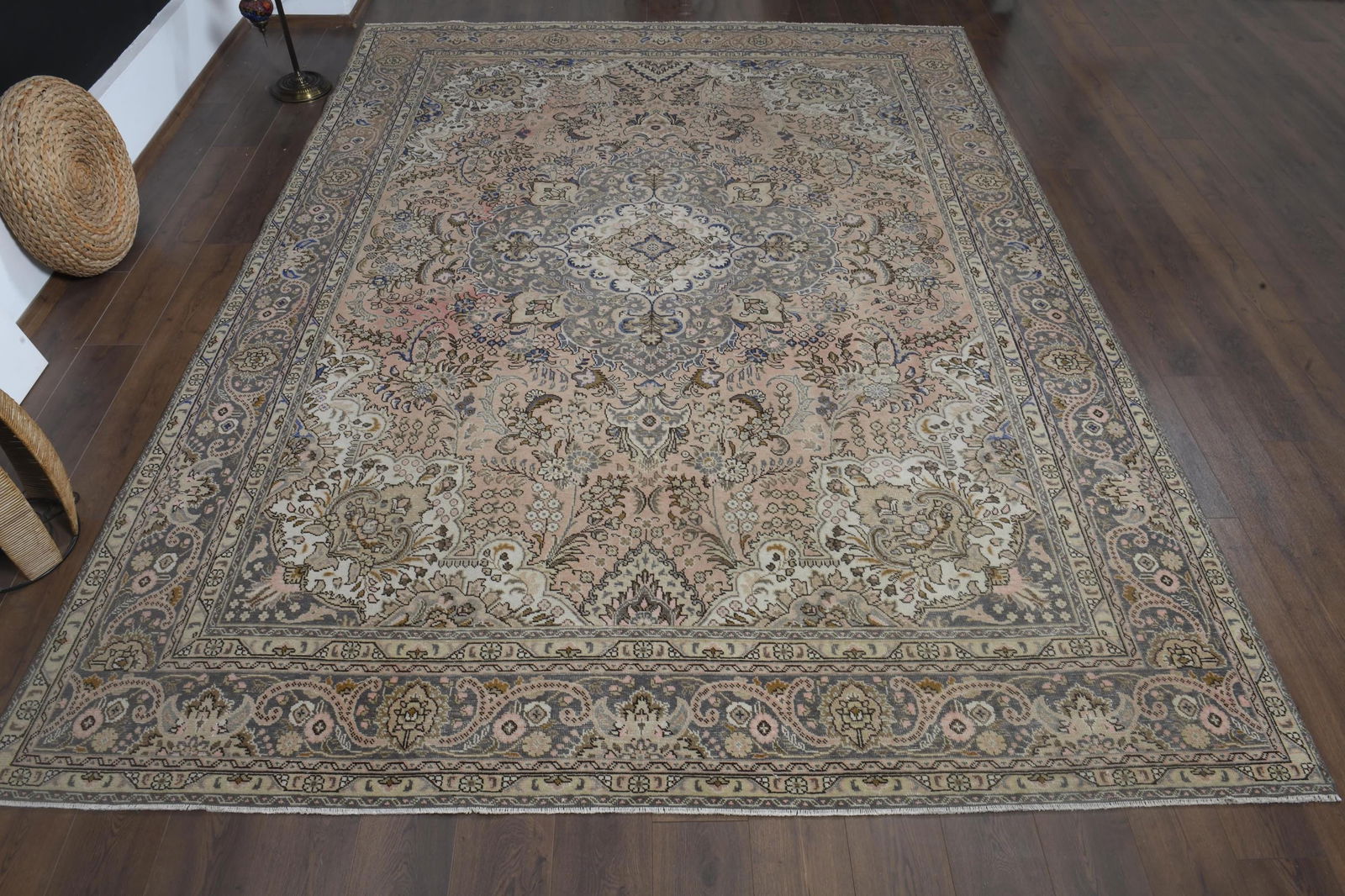 9'2x12'5 ft, HERIZ PERSIAN RUG, Minimalist Décor - 3