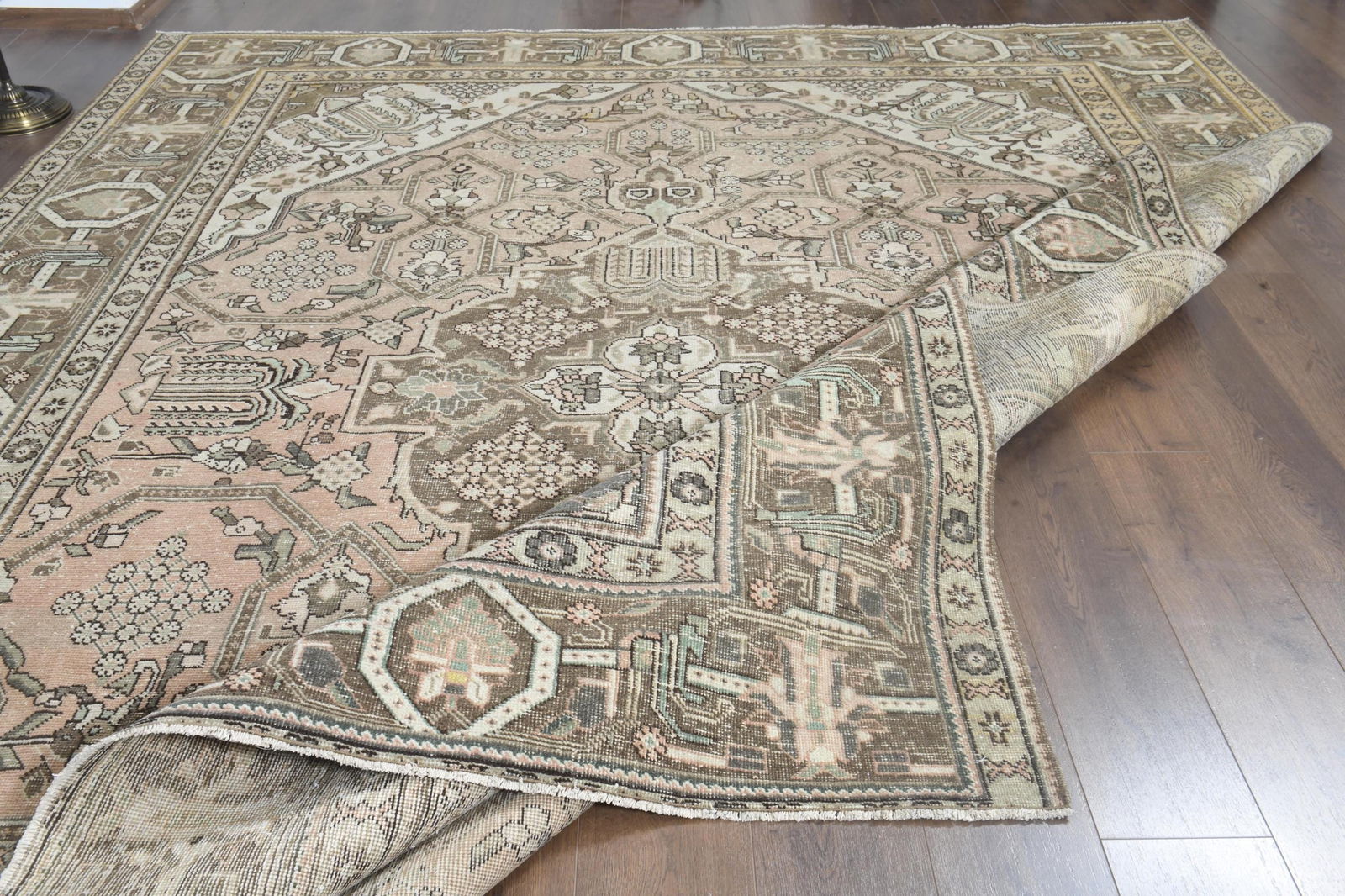 9'8x12'1 ft, ORANGE MINIMALIST RUG, Oversized - 5