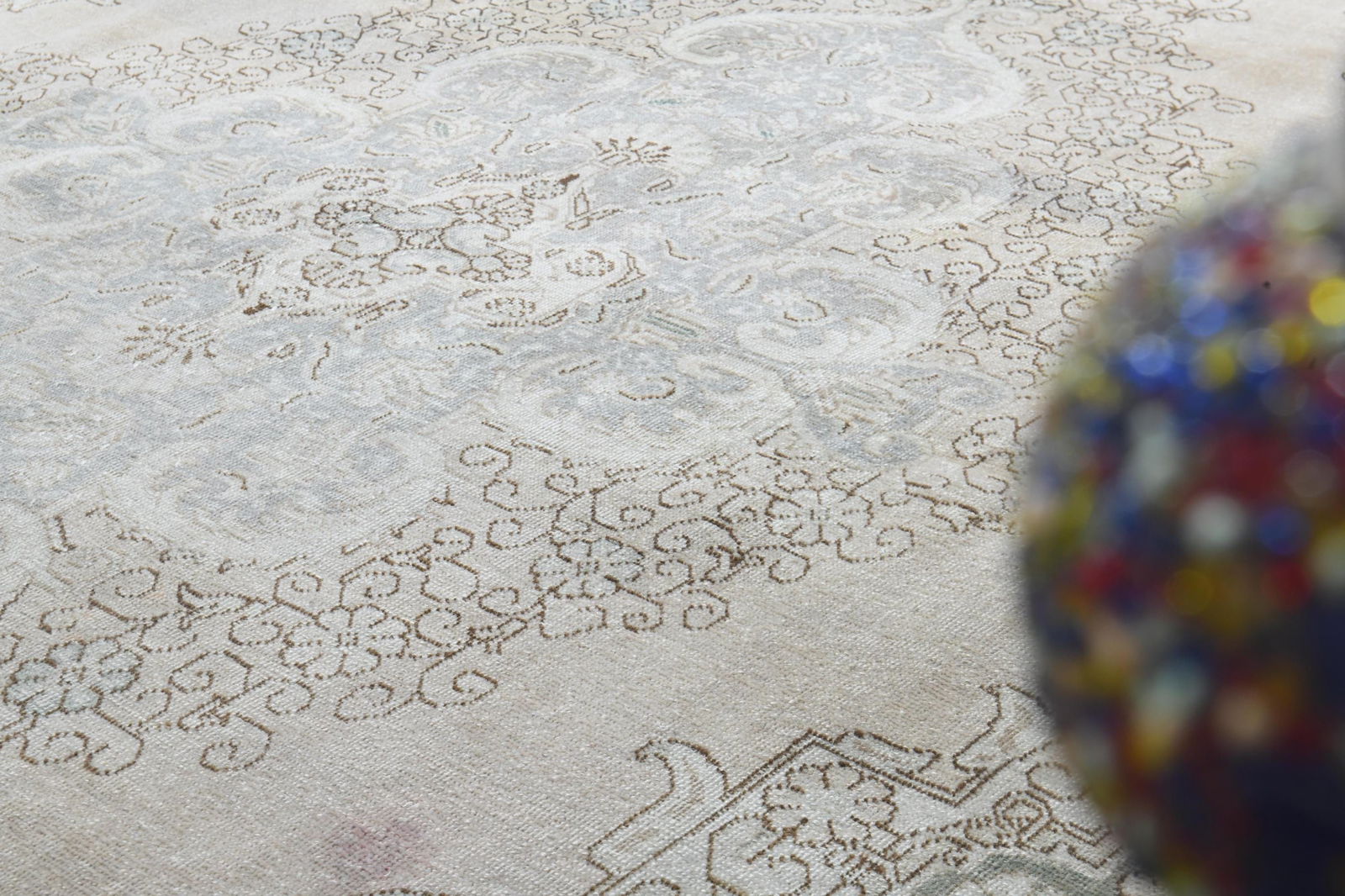 9'7x12'5 ft, ORANGE BOHEMIAN RUG, Persian Oversized - 2