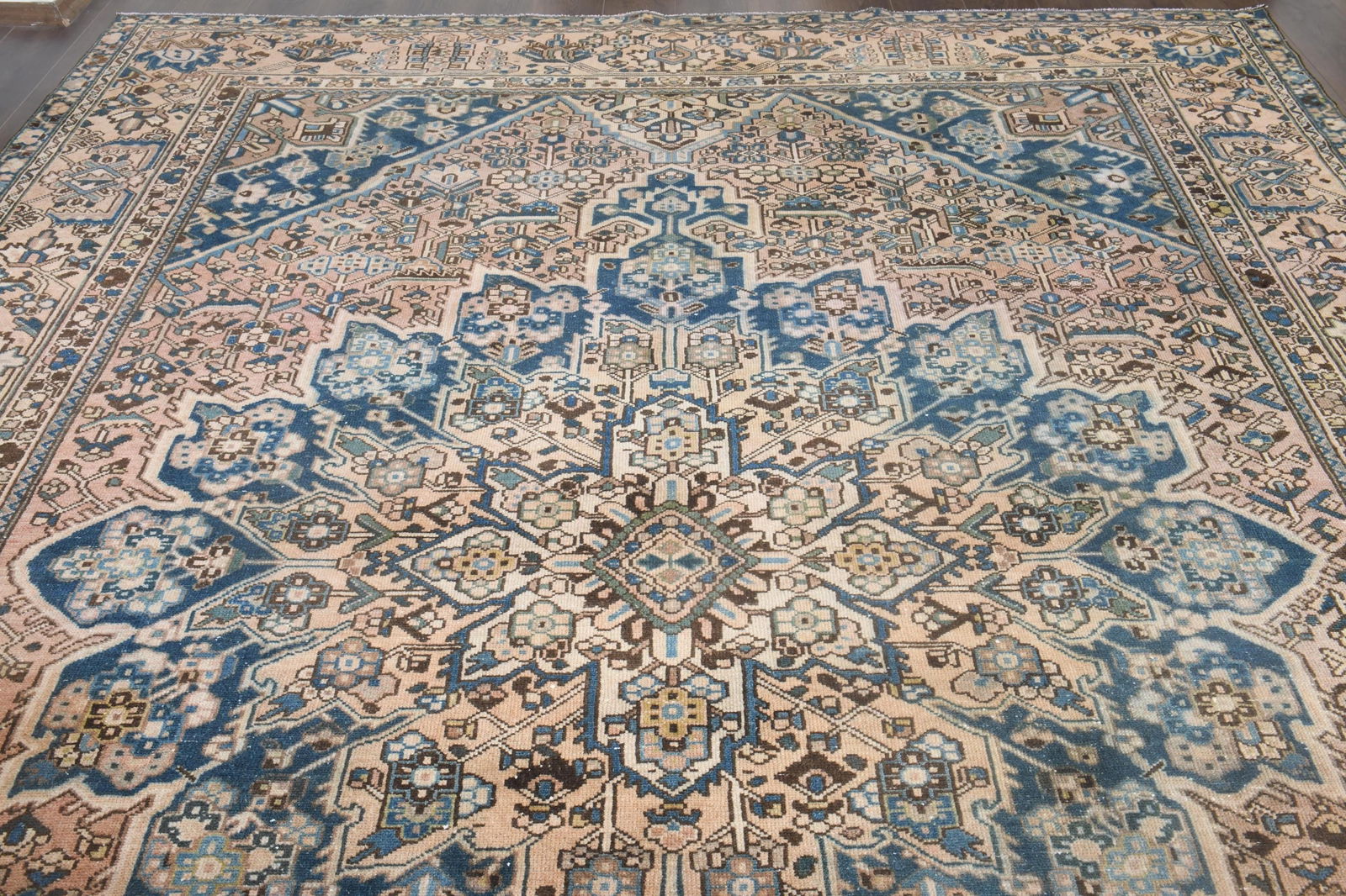 9'7x12'4 ft, ORANGE MINIMALIST RUG, Oversized Persian - 2