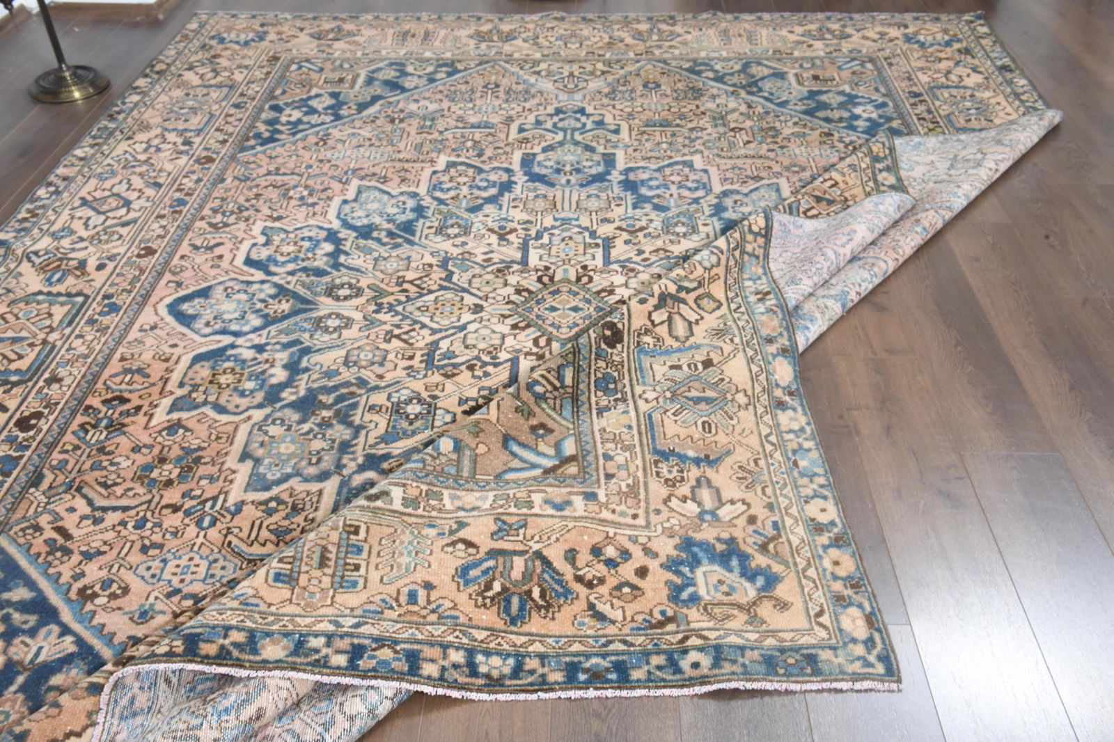 9'7x12'4 ft, ORANGE MINIMALIST RUG, Oversized Persian - 6