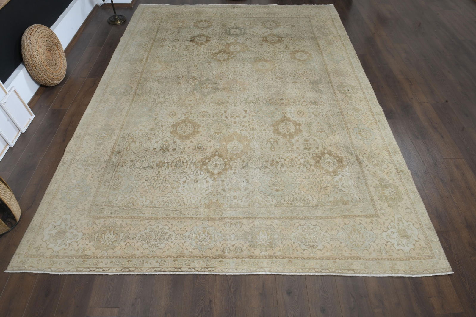 9'6x13'3 ft, NEUTRAL PERSIAN RUG, Pastel Color (1 of 9)