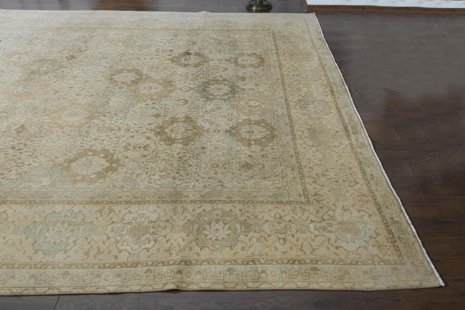 9'6x13'3 ft, NEUTRAL PERSIAN RUG, Pastel Color - 4