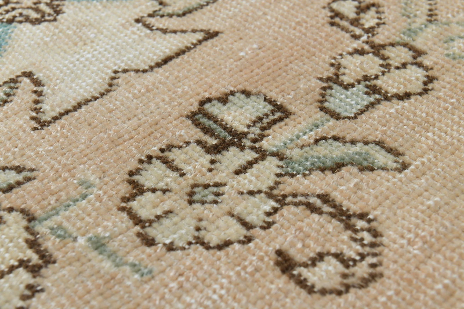 9'7x12'7 ft, PERSIAN OVERSIZED RUG, Orange Green - 6