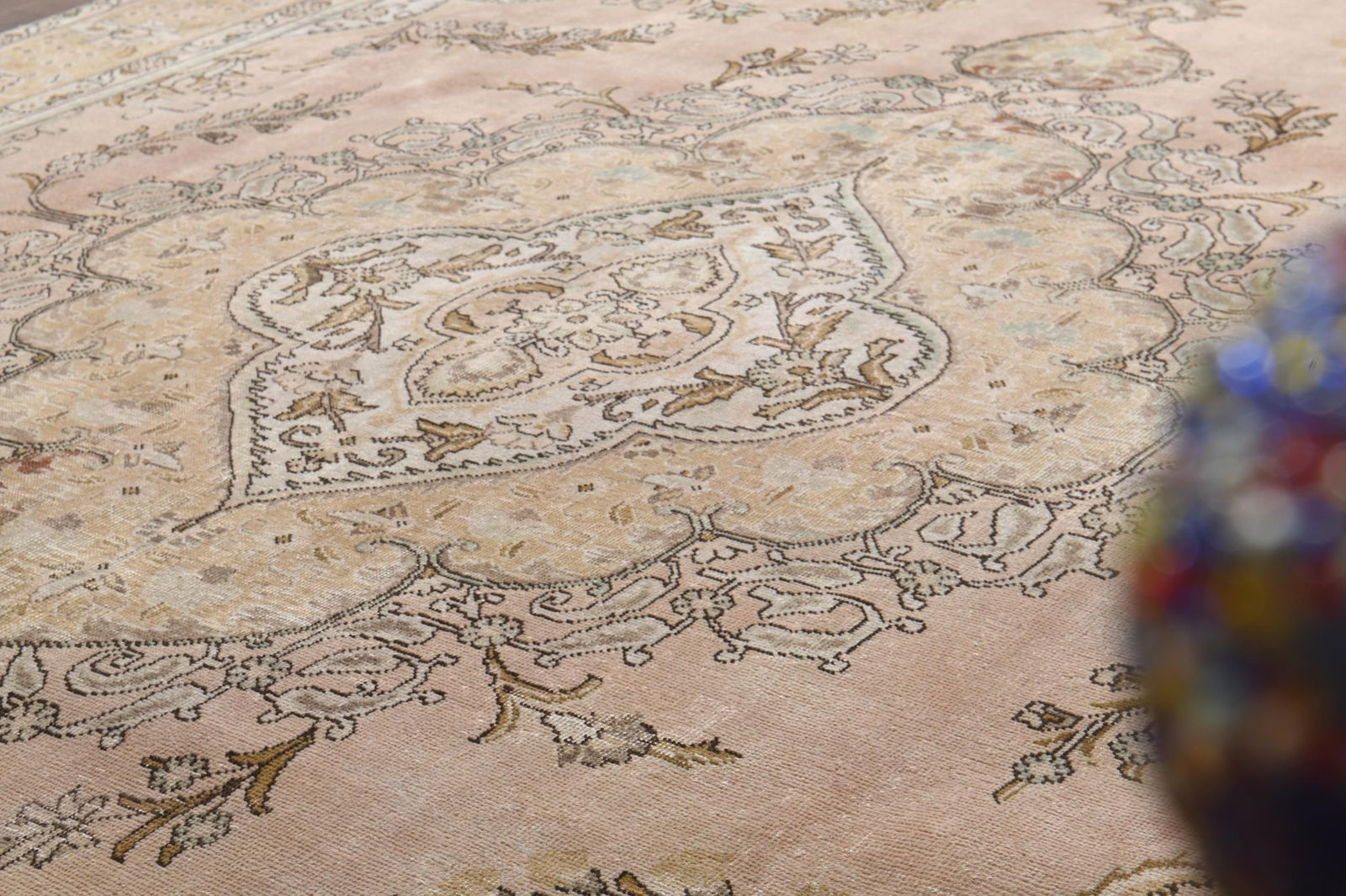 9'6x12'4 ft, OVERSIZED PERSIAN RUG, Orange Rug, 10x12 Large Area - 8