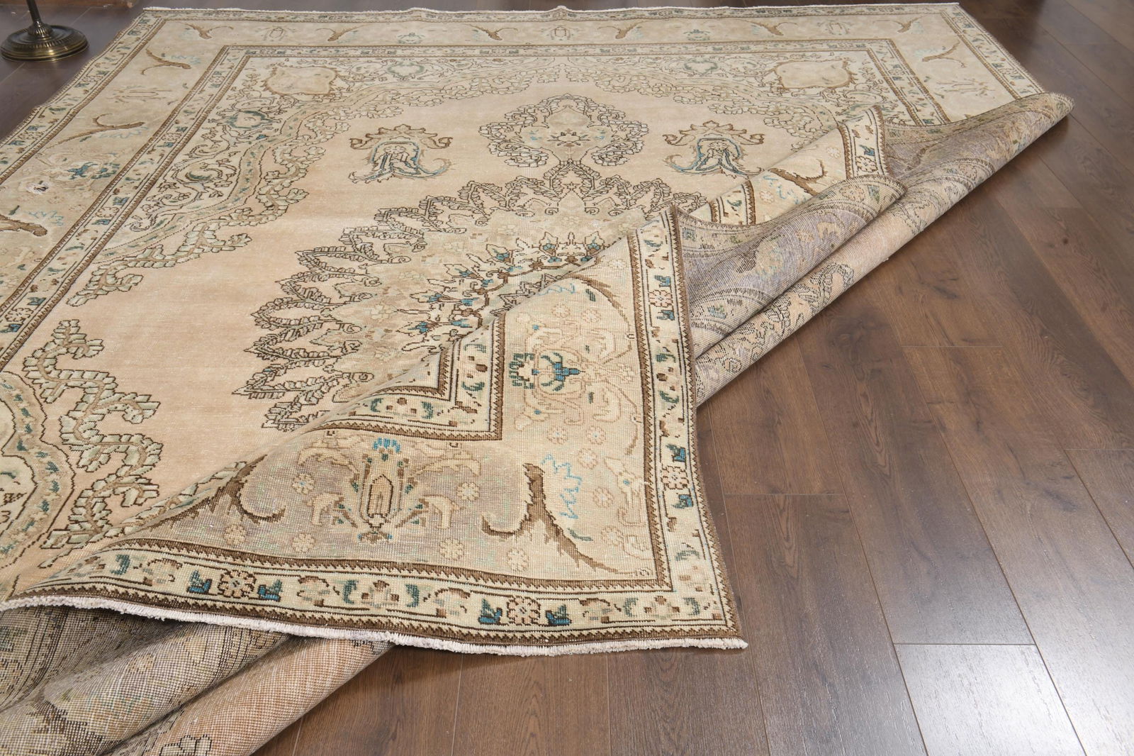 9'5x12'5 ft, ORANGE MINIMALIST RUG, Oversized Persian - 5