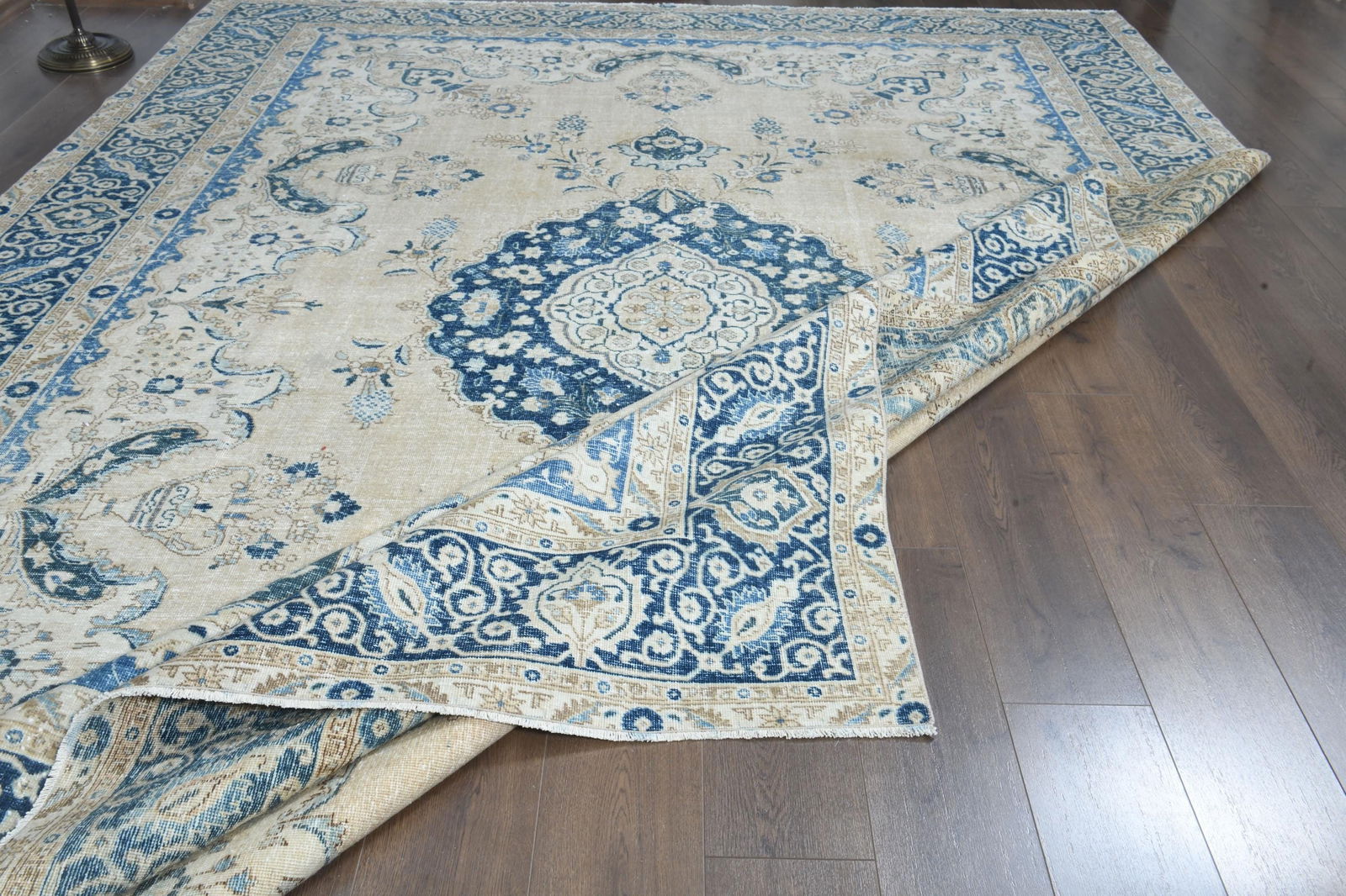 9'6x13'1 ft, BEIGE MINIMALIST RUG - 4