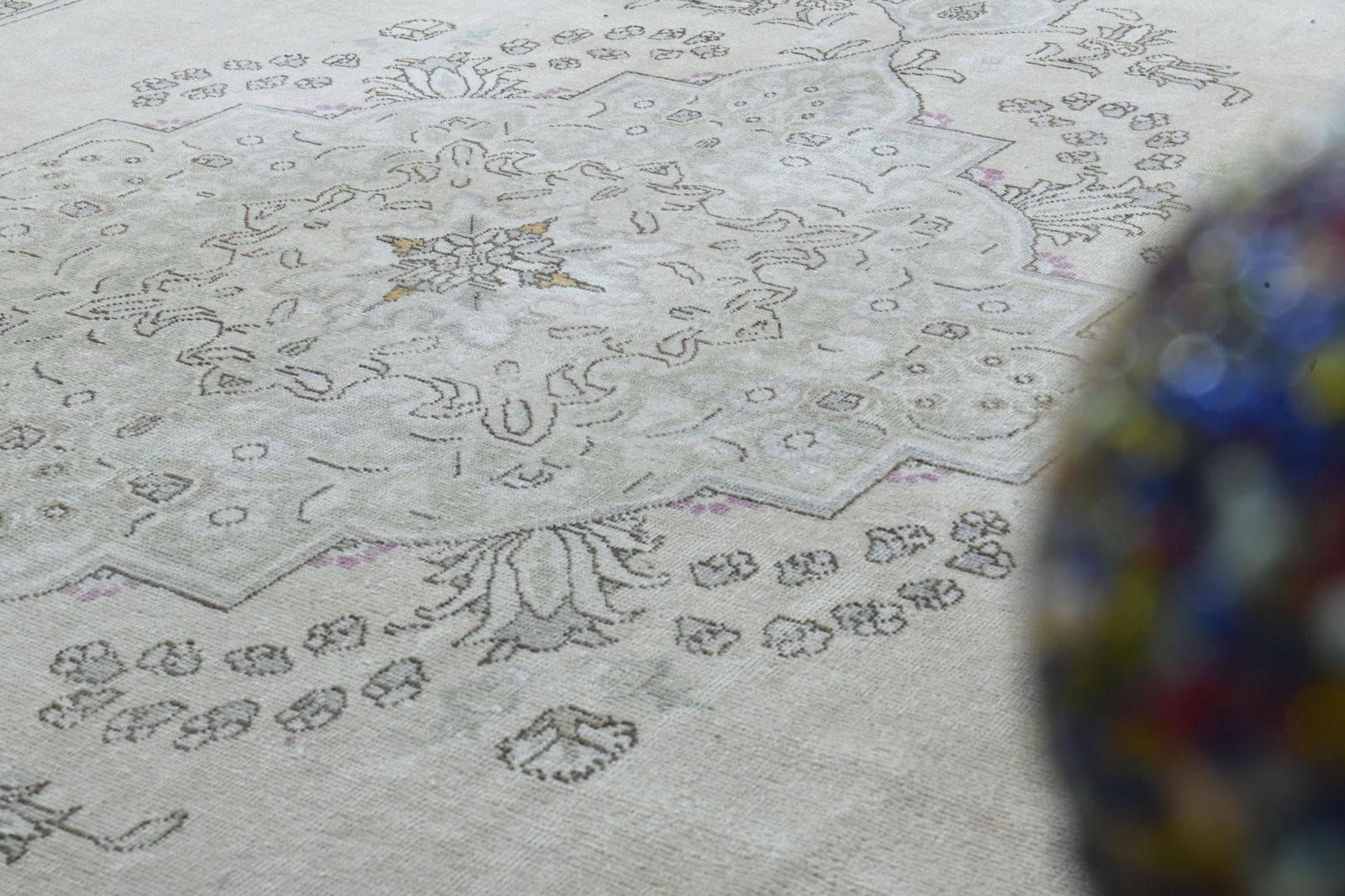 9'1x12'2 ft, PERSIAN MINIMALIST RUG - 7