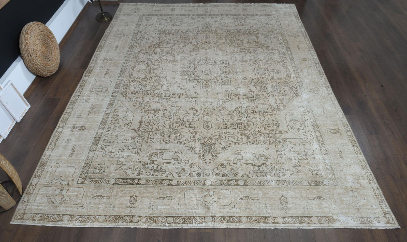 9'7x12'4 ft, NEUTRAL PERSIAN RUG (1 of 9)