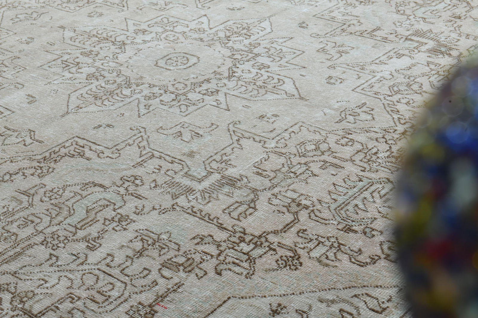 9'7x12'4 ft, NEUTRAL PERSIAN RUG - 4