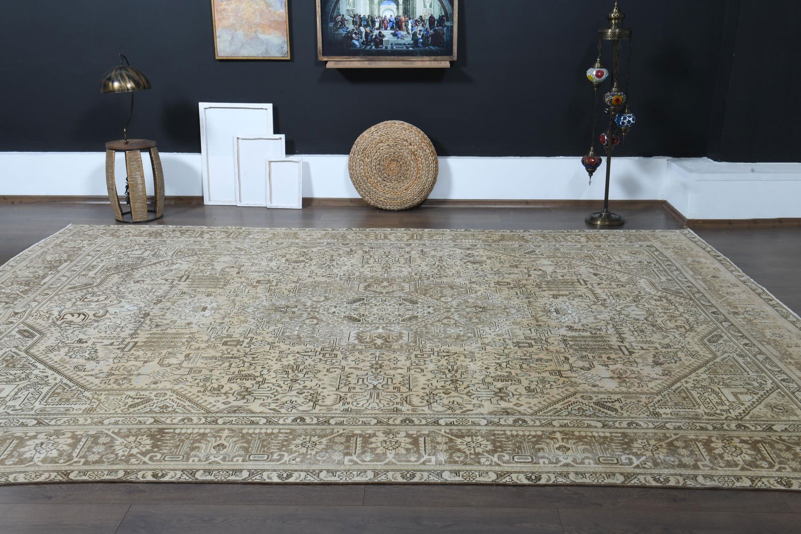 9x12'8 ft, VINTAGE PERSIAN RUG - 9
