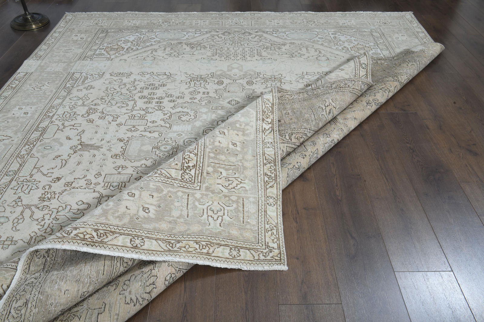 8'2x10'2 ft, FADED PERSIAN RUG - 5