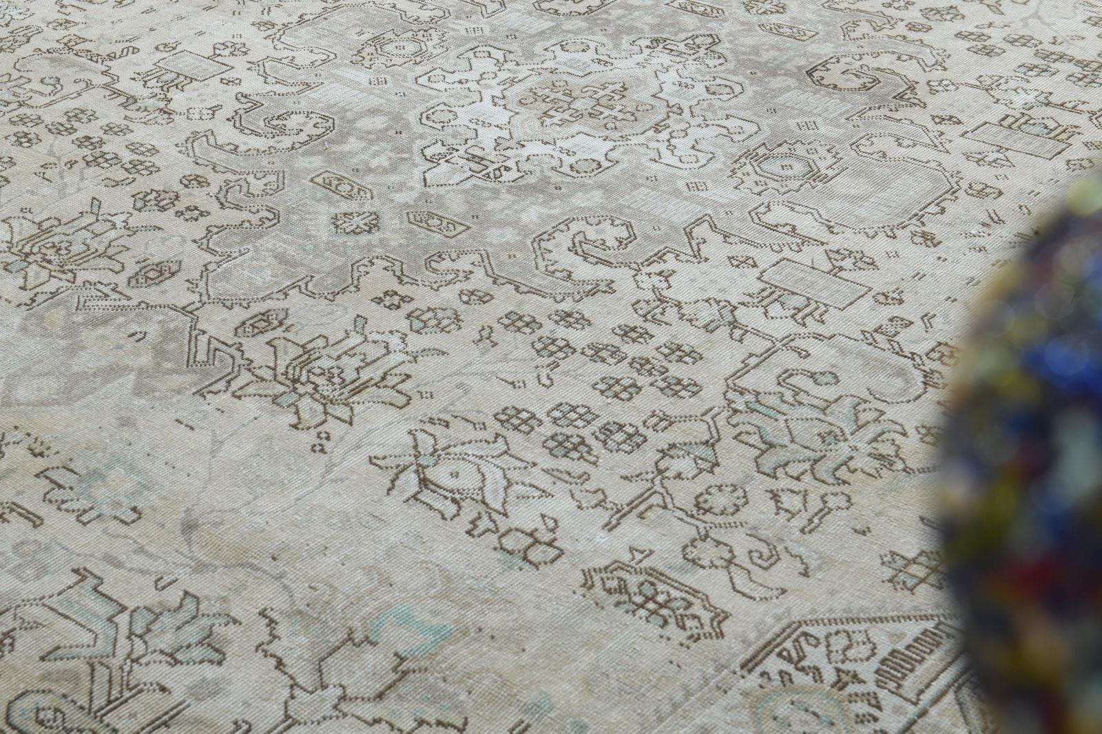 8'2x10'2 ft, FADED PERSIAN RUG - 8