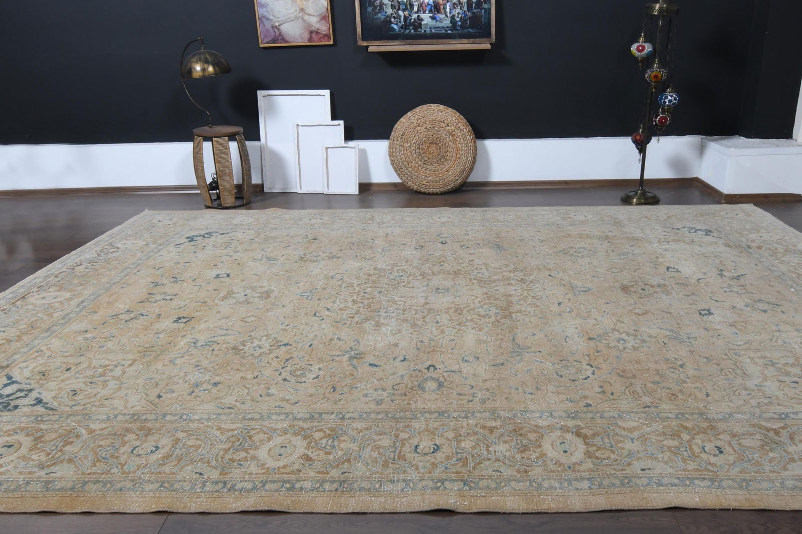 9.4x12.2 ft, OVERSIZED NEUTRAL RUG - 9