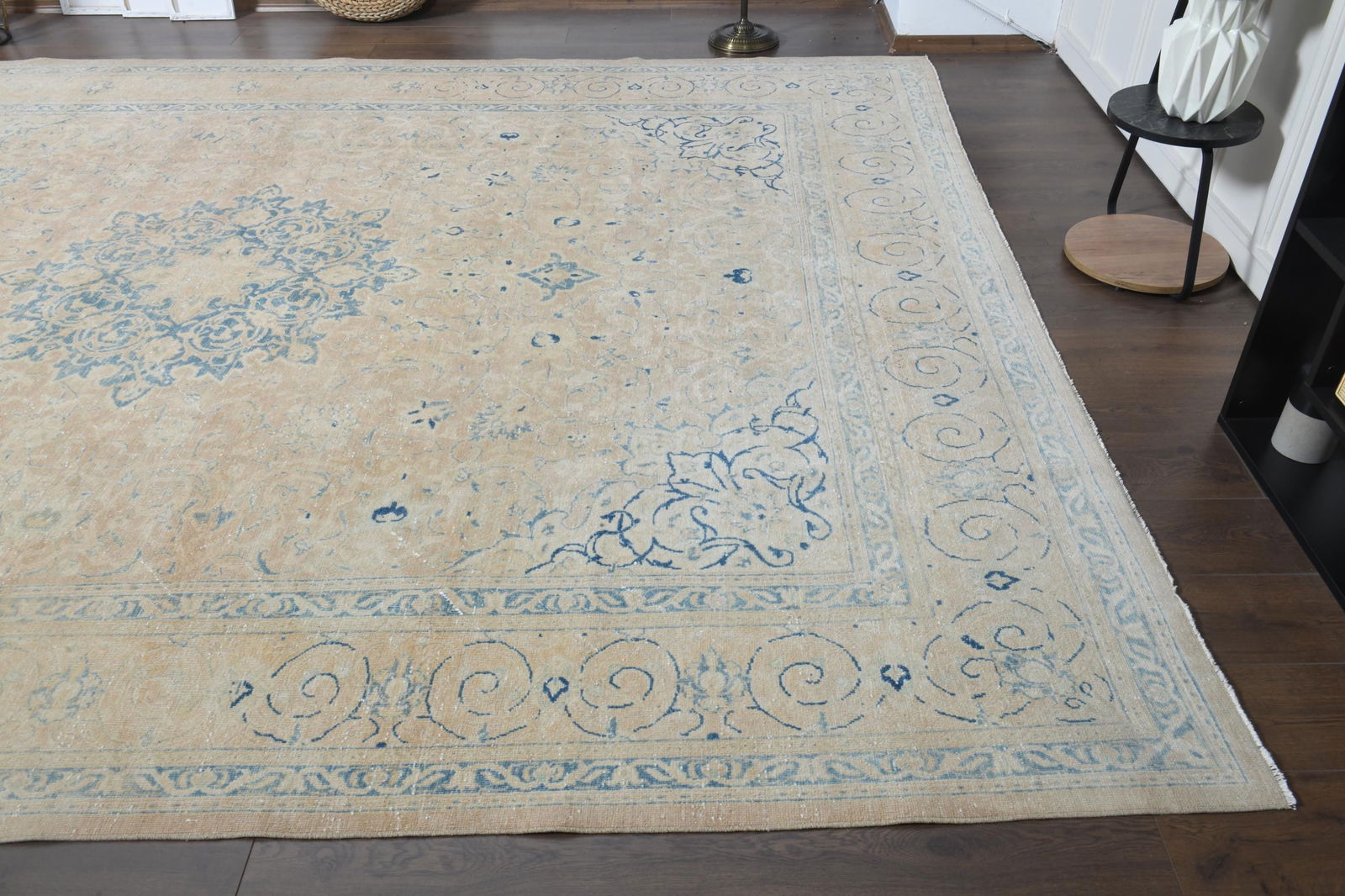9.9x12.3 ft, LUXURY VINTAGE RUG, Handmade - 6