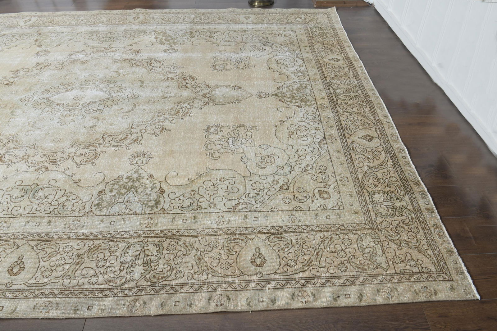 9.1x12.5 ft, BEIGE MINIMALIST RUG - 5