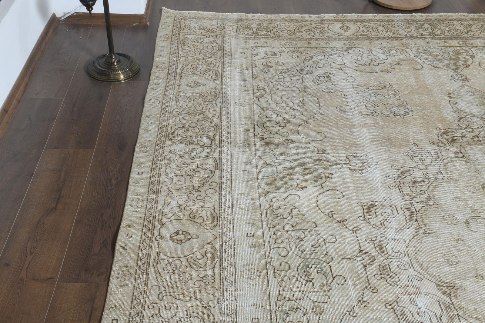 9.1x12.5 ft, BEIGE MINIMALIST RUG - 8