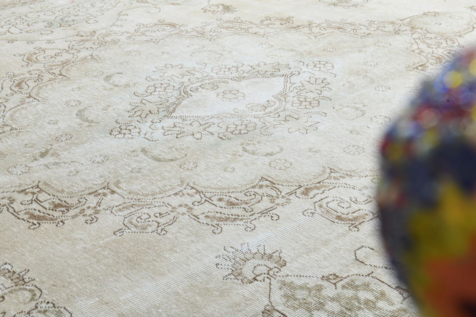 9.5x12.3 ft, OVERSIZED PERSIAN RUG, Beige Rug - 8