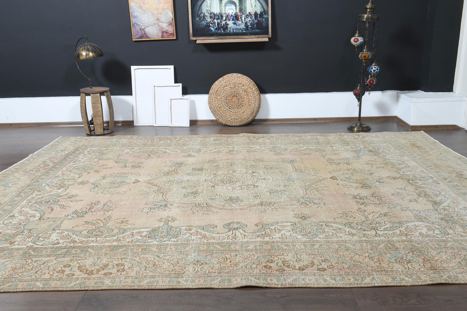 8.1x10'4 ft, OVERSIZED PERSIAN RUG, Living Room Rug - 9