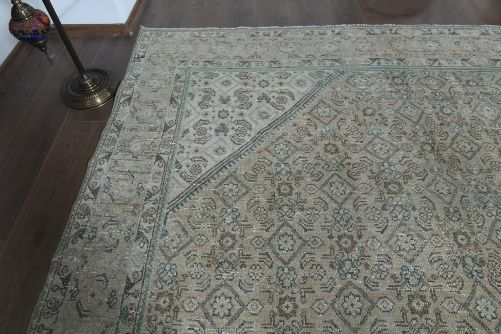 7.7x11.3 ft, LUXURY VINTAGE RUG, Handmade Rug - 5