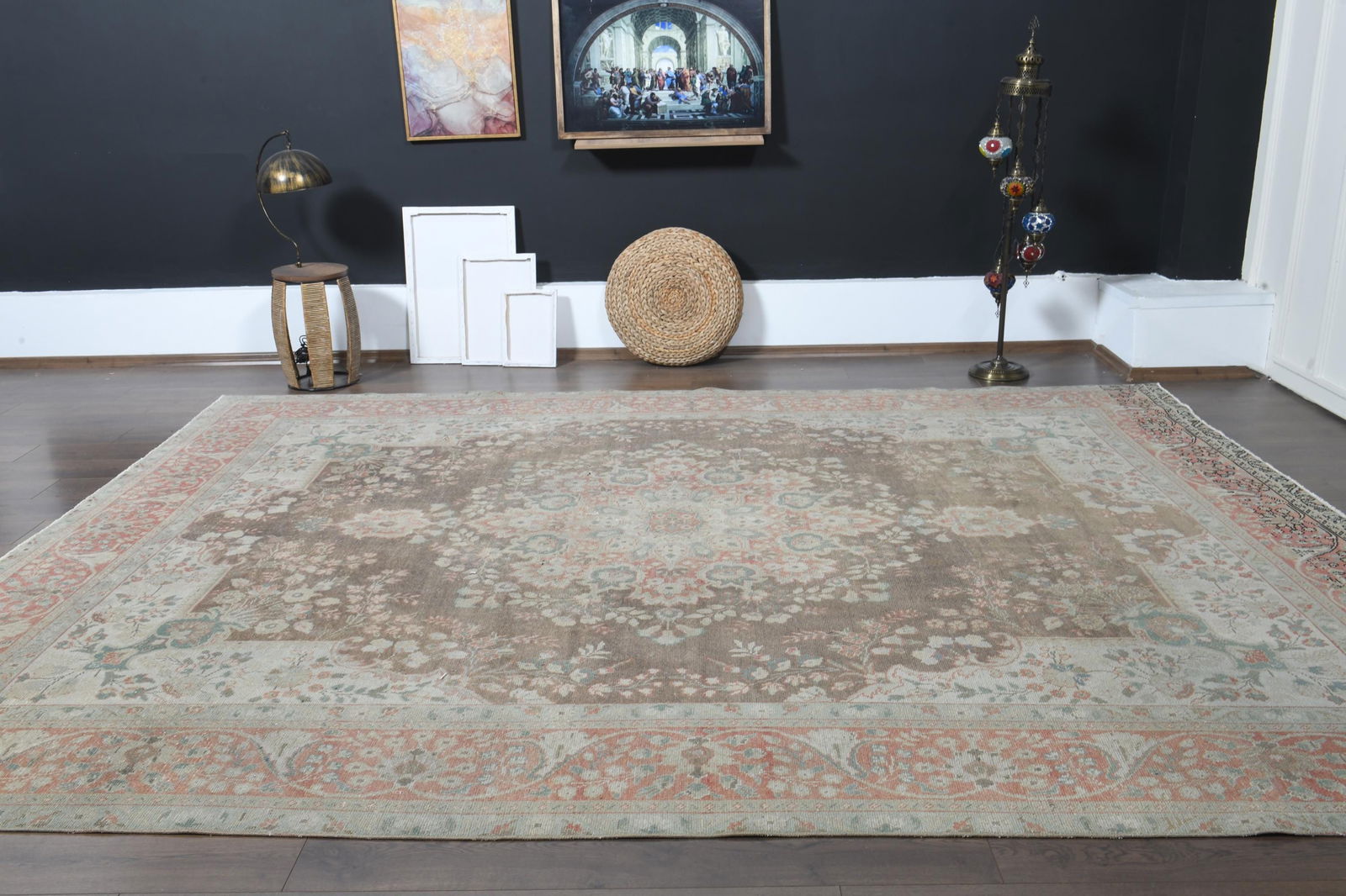 9.4x12.3 ft, HERIZ PERSIAN RUG, Minimalist - 9