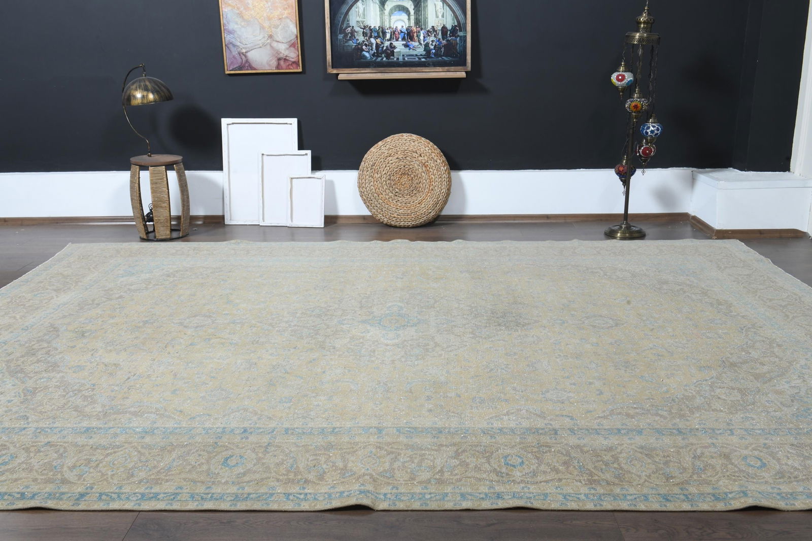 9.6x12.5 ft, BROWN OVERSIZED RUG - 9