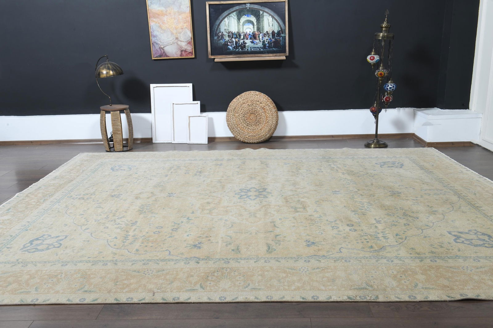 9.5x13.1 ft, PERSIAN MINIMALIST RUG - 9