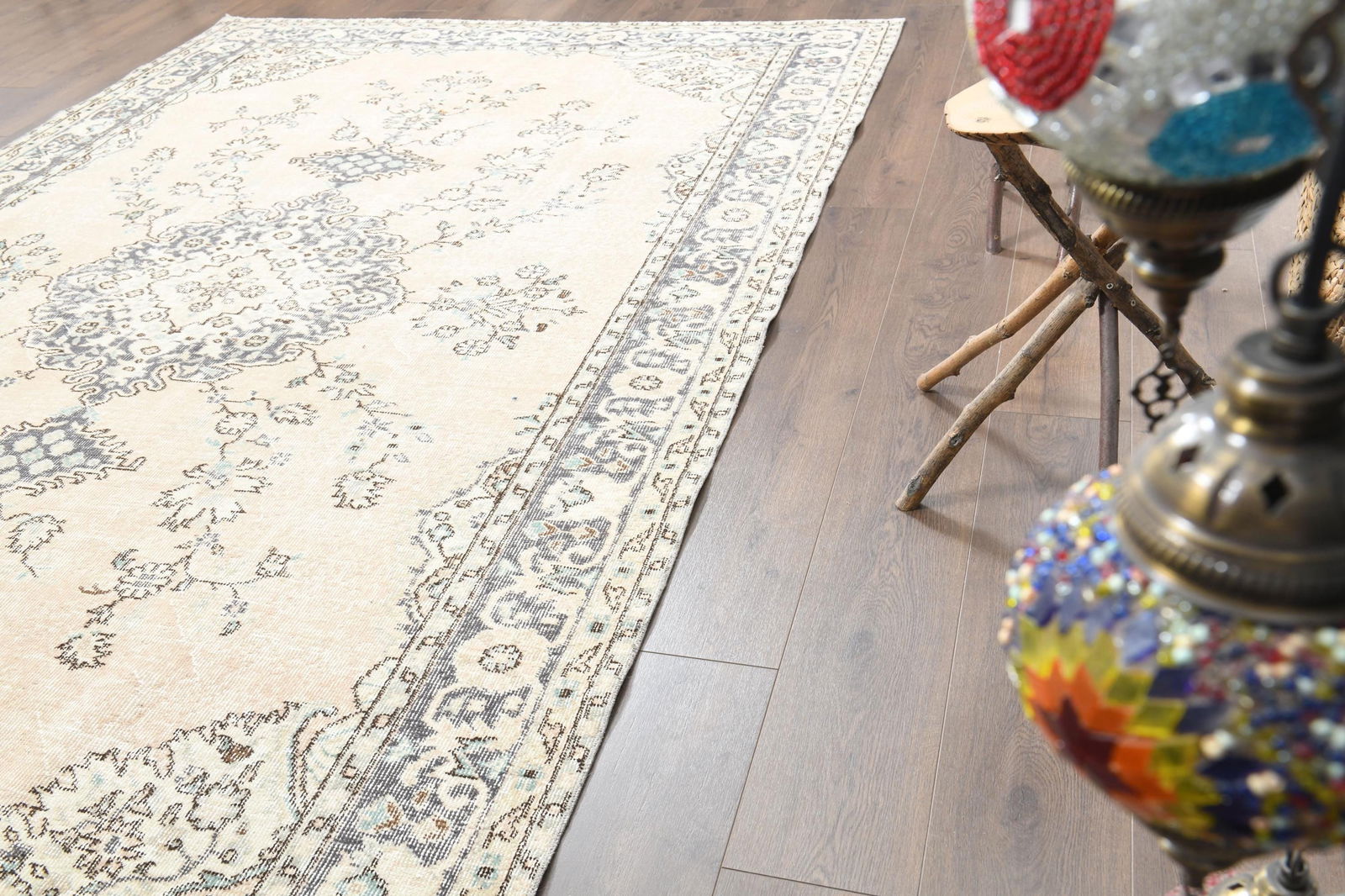 9'4x12'1 ft, VINTAGE PERSIAN RUG - 4