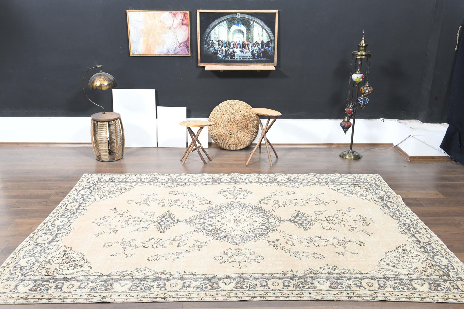 9'4x12'1 ft, VINTAGE PERSIAN RUG - 5