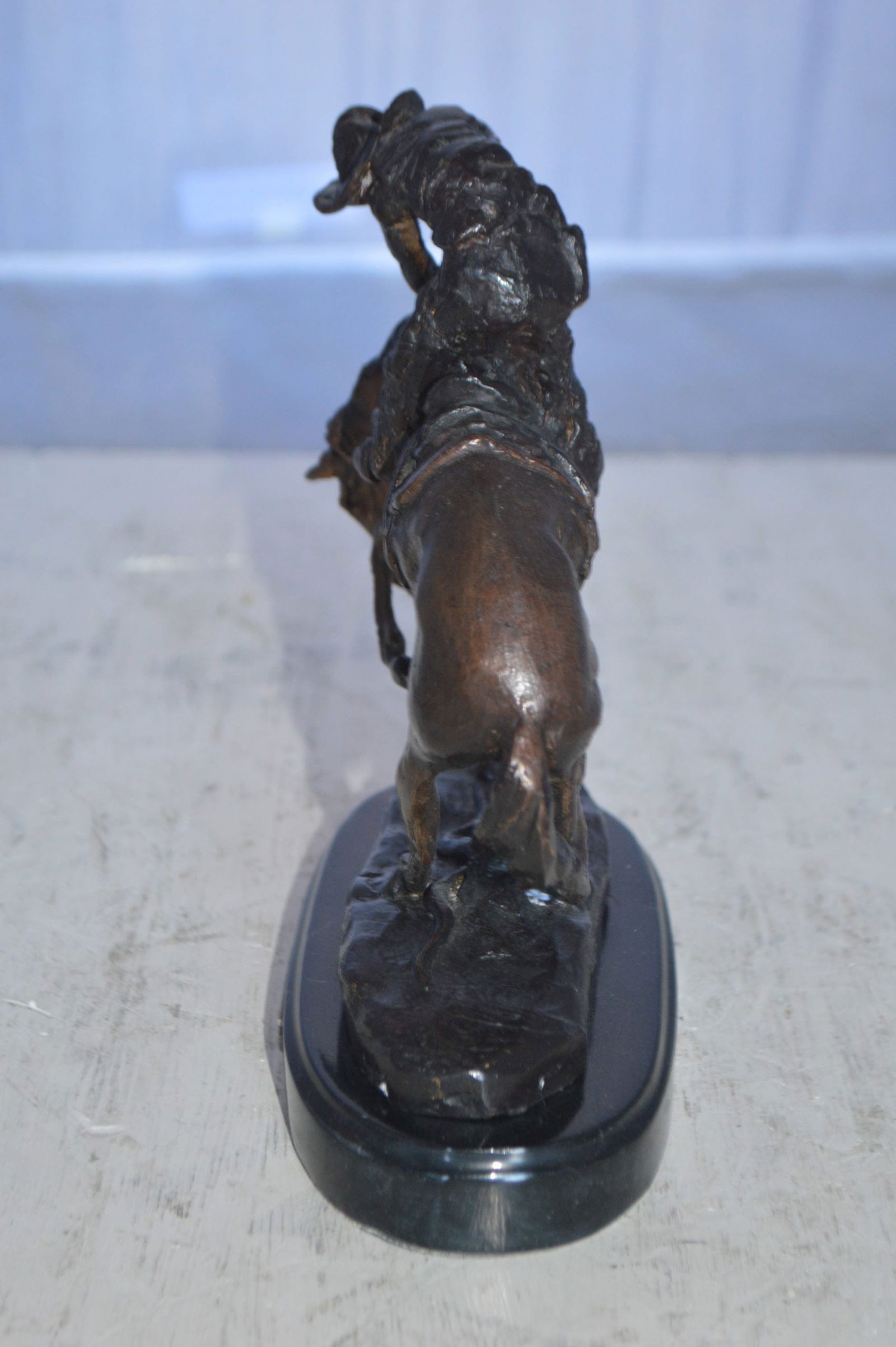 Rattlesnake by Remington Bronze Statue 12H - Size: 7"L x 3"W x 10"H. - 12