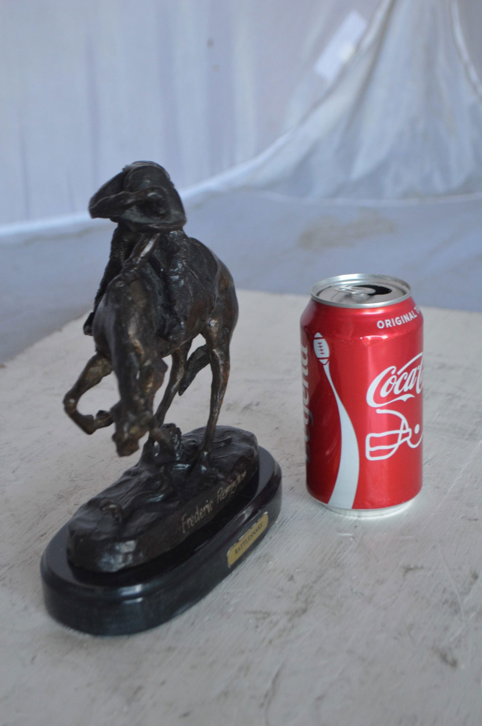 Rattlesnake by Remington Bronze Statue 12H - Size: 7"L x 3"W x 10"H. - 5