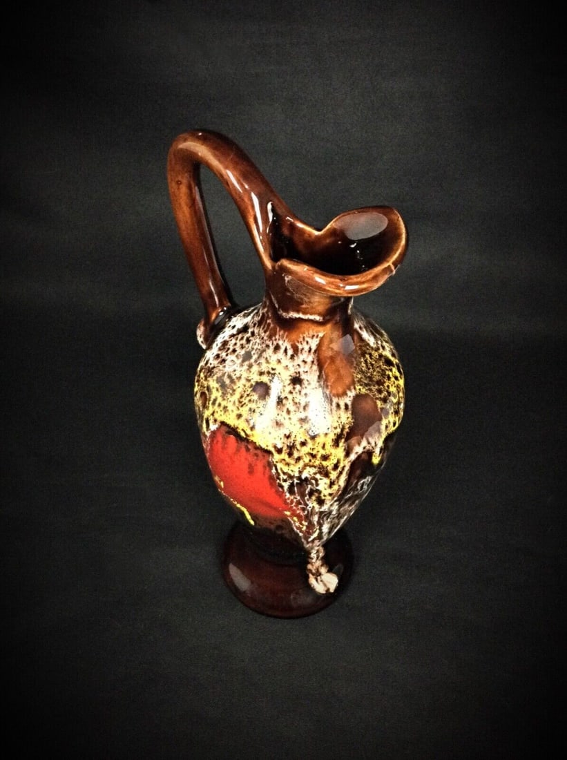 Charming Vallauris Ceramic Ewer or Soliflore – Signed, Vintage Home Deco - 2