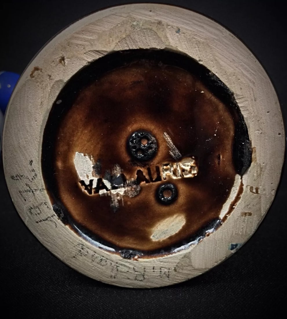 Charming Vallauris Ceramic Ewer or Soliflore – Signed, Vintage Home Deco - 5