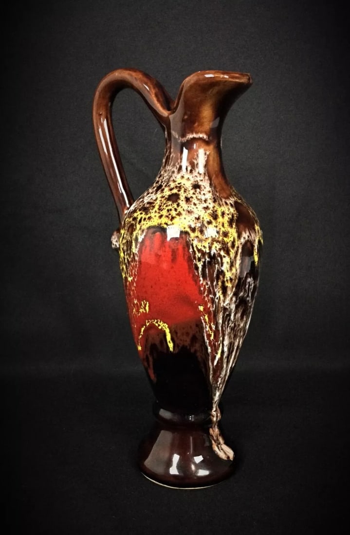 Charming Vallauris Ceramic Ewer or Soliflore – Signed, Vintage Home Deco - 7