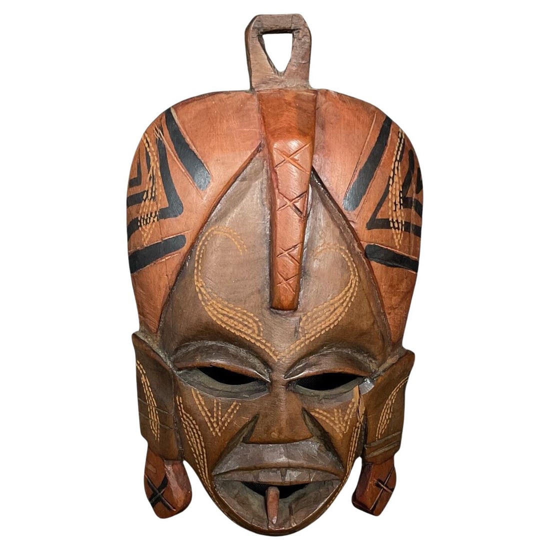Vintage 1991 African Wooden Mask "Jambo Kenya" (1 of 7)