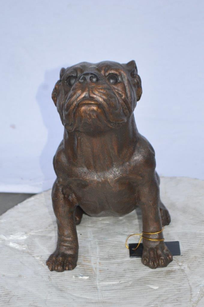 Beautiful bulldog bronze statue - Size: 16"L x 7"W x 16"H. - 4