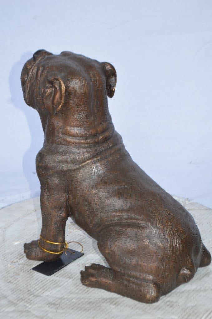 Beautiful bulldog bronze statue - Size: 16"L x 7"W x 16"H. - 9