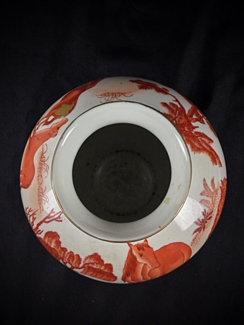 Beautiful Hand-Painted Chinese Vase Signed "L'art de Chine" - Macau - 8