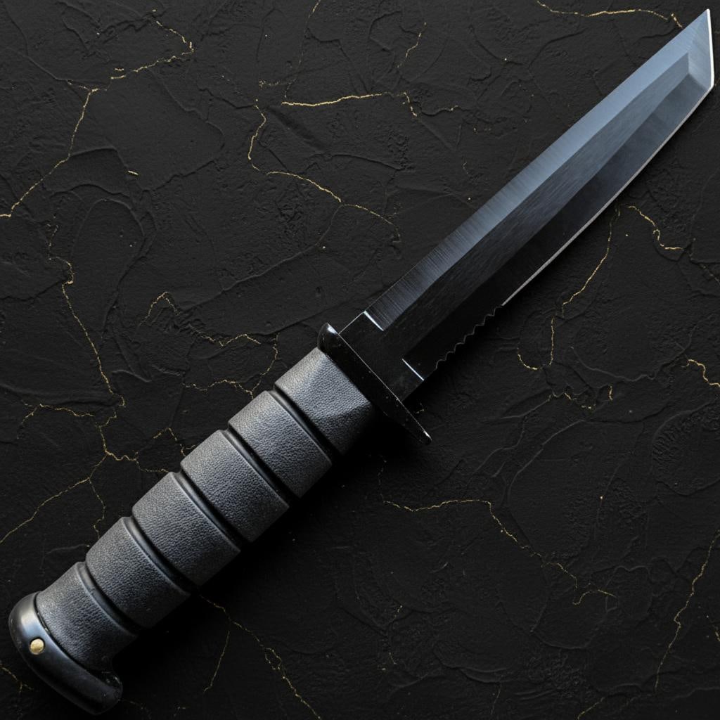 Tactical Fixed Blade Survival Knife 12-inch with Ka-Bar Style Handle & Sheath - 4