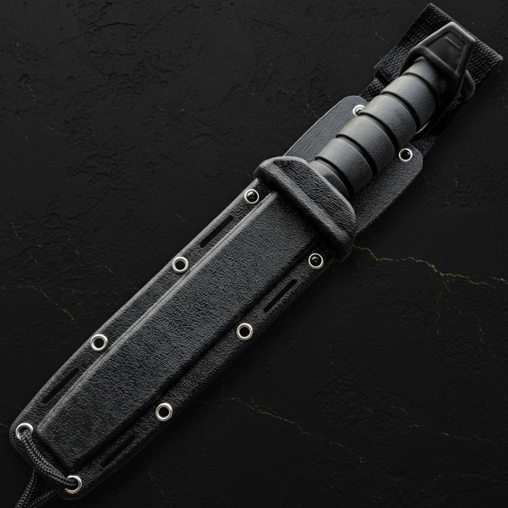 Tactical Fixed Blade Survival Knife 12-inch with Ka-Bar Style Handle & Sheath - 6