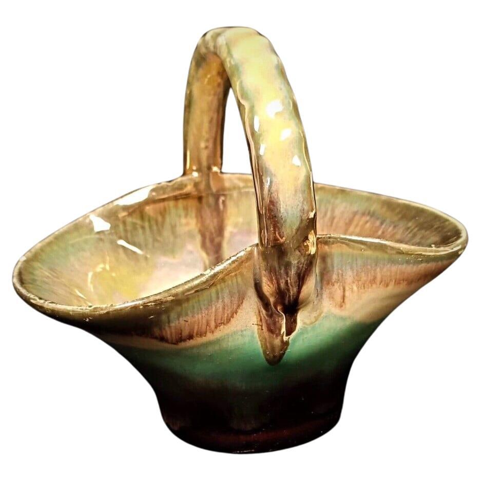 Vintage Charming Small Ceramic Basket (1 of 8)