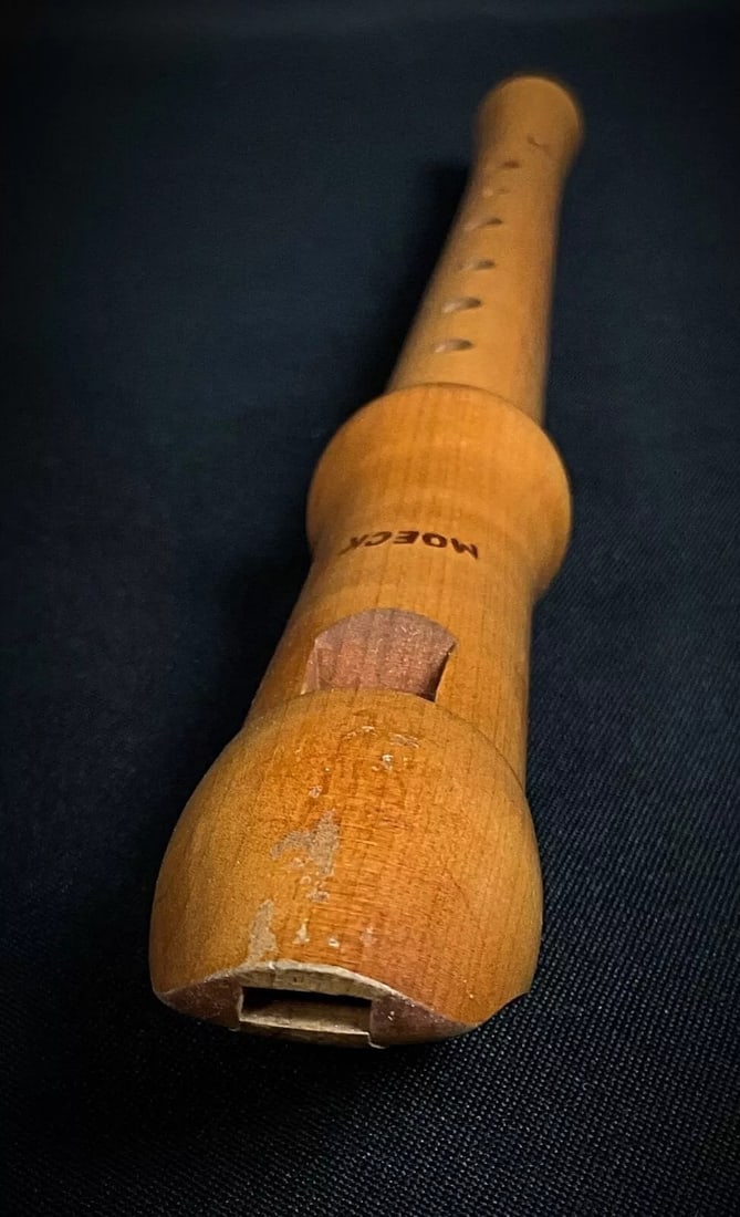 Vintage Moeck German Wooden Flute with Original Box and Instruction Book - 5