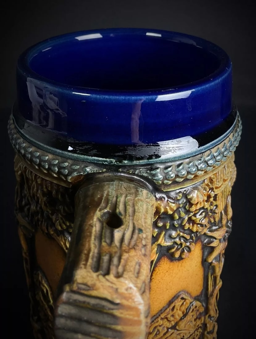 Charming Vintage German Beer Stein "Frohbeim Bier Das Lieben Wir" - 3