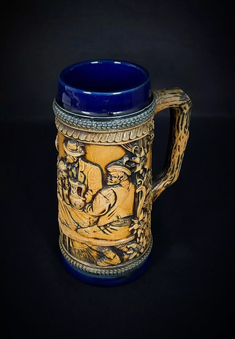 Charming Vintage German Beer Stein "Frohbeim Bier Das Lieben Wir" - 5