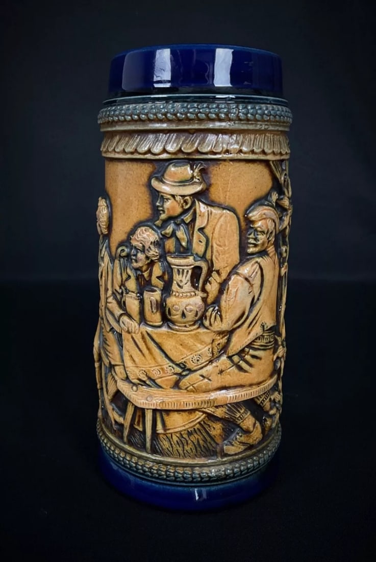 Charming Vintage German Beer Stein "Frohbeim Bier Das Lieben Wir" - 6