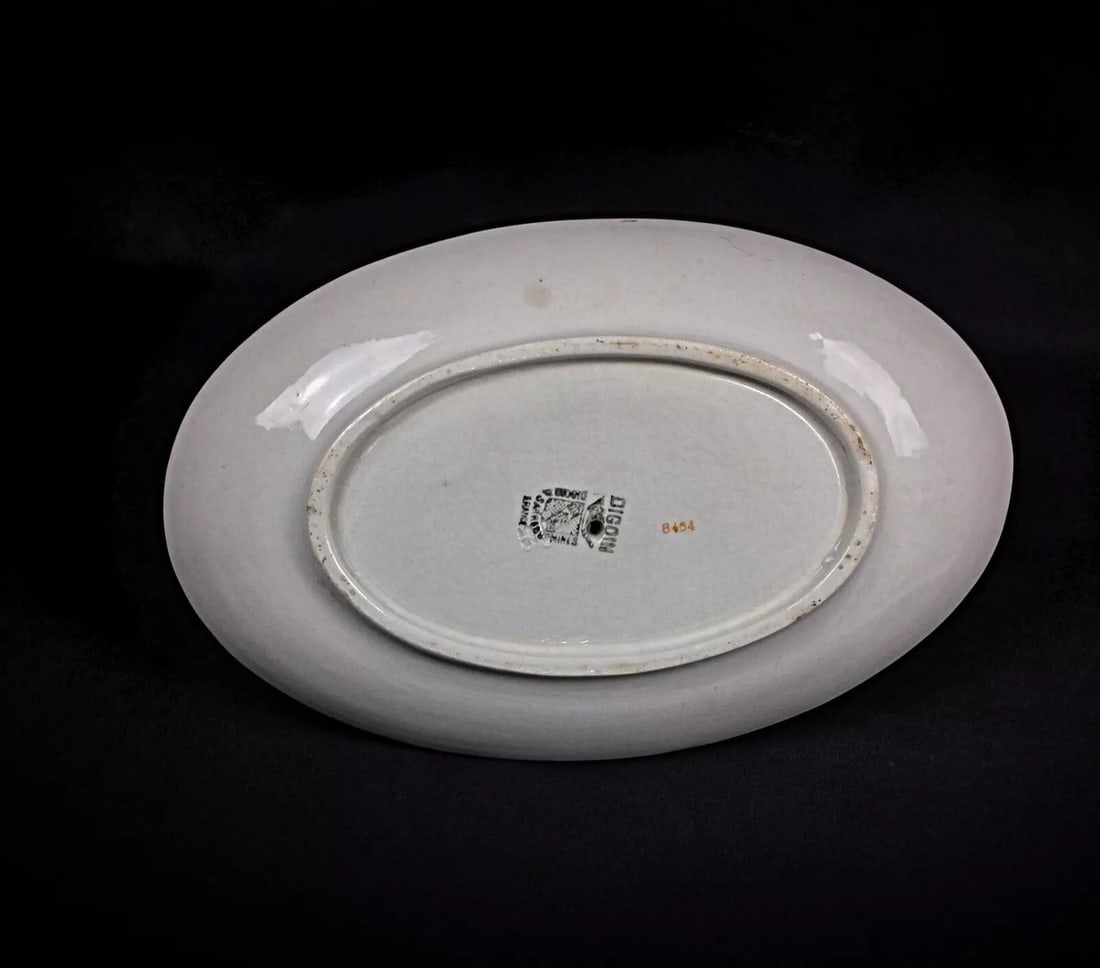 Vintage Digoin Sarreguemines Gravy Boat – Floral Design - 8