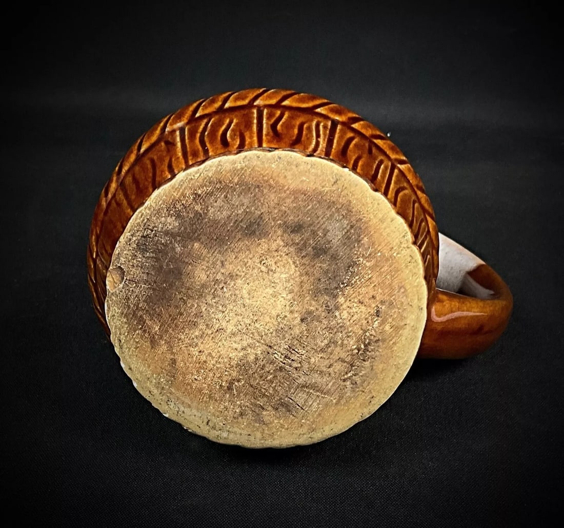 Vintage 20th Century Bar or Bistro Ceramic Pitcher, 1/4 Liter - 5