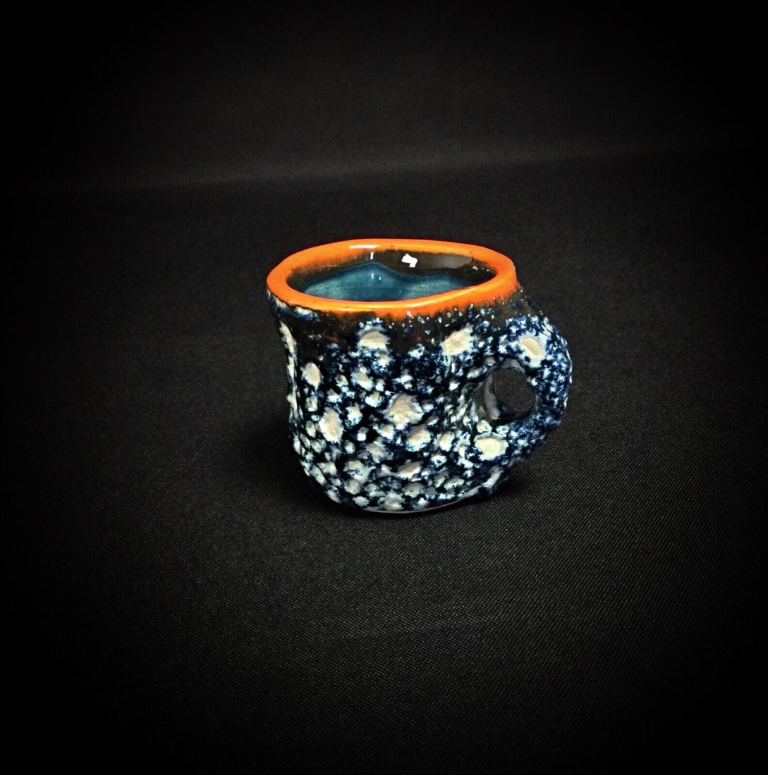 Vintage Ceramic Liquor Set Signed Vallauris "Écume de Mer" Saint Raphaël - 6